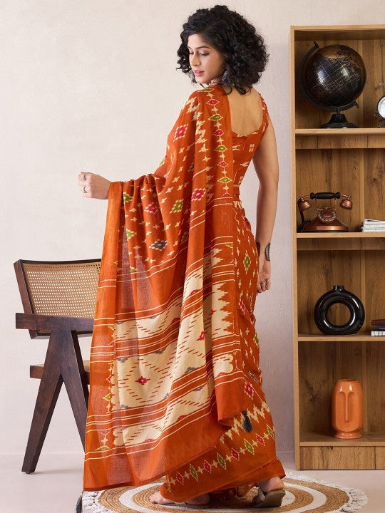 Chanderi Cotton Silk Saree